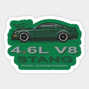 Green Bullitt Sticker